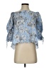 Timing Blue 3/4 Sleeve Blouse Size S - photo 1