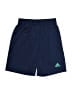 Adidas 100% Polyester Solid Blue Athletic Shorts Size 6 - photo 1
