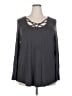 Torrid Gray Long Sleeve Top Size 2X Plus (2) - photo 1
