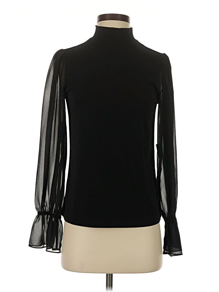 Cece Long Sleeve Blouse In Black