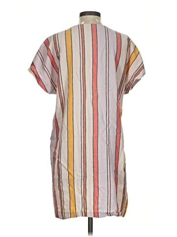 Madewell Button-Front Easy Dress in Towel Stripe (view 2)