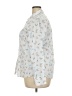 Lands' End 100% Supima Cotton Floral White Long Sleeve Button-Down Shirt Size 18 - photo 5