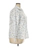 Lands' End 100% Supima Cotton Floral White Long Sleeve Button-Down Shirt Size 18 - photo 4