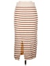 Unbranded Stripes Tan Casual Skirt Size M - photo 2