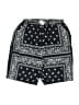 Unbranded 100% Polyester Paisley Black Shorts Size 11 - photo 1