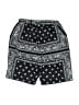 Unbranded 100% Polyester Paisley Black Shorts Size 11 - photo 2