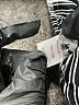 Parker 100% Silk Print Gray Silk Pants Size 6 - photo 8