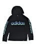 Adidas 100% Cotton Black Pullover Hoodie Size 8 - photo 1
