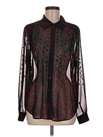 White House Black Market Long Sleeve Blouse (view 1)
