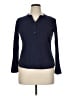 Chaps 100% Cotton Blue Long Sleeve Blouse Size XL - photo 1