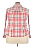 Old Navy 100% Cotton Plaid Pink Long Sleeve Button-Down Shirt Size XXL - photo 2