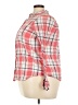Old Navy 100% Cotton Plaid Pink Long Sleeve Button-Down Shirt Size XXL - photo 5