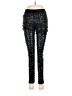 Bebe 100% Nylon Stars Black Active Pants Size M - photo 1