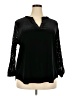 Kasper Black Long Sleeve Blouse Size 2X - photo 1