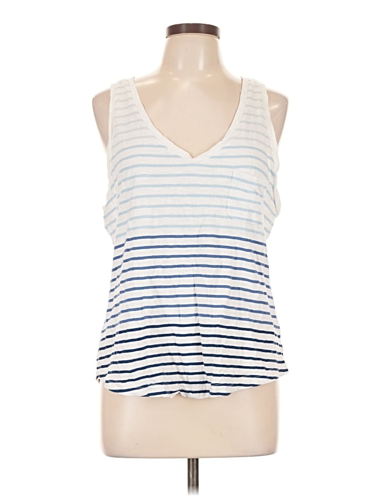 Pre-owned Southern Tide Sleeveless Top Blue Scoop Neck Tops