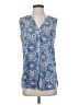 Not Your Daughter's Jeans 100% Polyester Blue Sleeveless Blouse Size S - photo 1