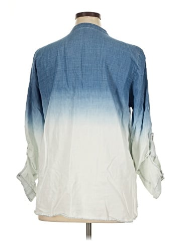 Vintage America Blues 3/4 Sleeve Button-Down Shirt (view 2)