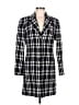 Worthington 100% Polyester Houndstooth Black Coat Size 8 - photo 1