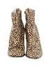 Just Fab Animal Print Tan Ankle Boots Size 7 - photo 2