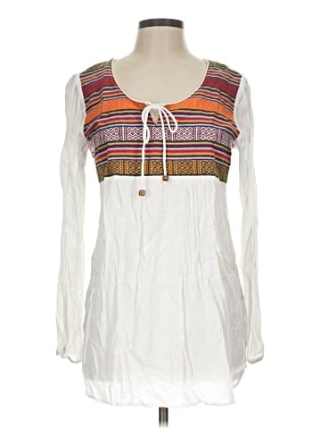 Earthbound Trading Co. Long Sleeve Blouse (view 1)