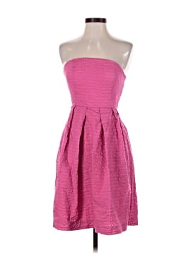 j crew pink strapless dress J.Crew alfresco dining Used J.crew Hot Pink Dresses