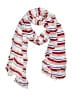 Max Edition 100% Rayon Stripes Red Scarf One size - photo 1