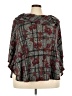 I.N. Studio Burgundy Poncho Size 3X - photo 1