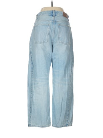 Madewell Curvy Pieced Barrel-Leg Jeans in Foster Wash (view 2)