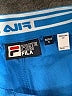 FILA 100% Polyester Solid Blue Shorts Size S - photo 3