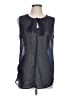 Merona 100% Polyester Black Sleeveless Blouse Size L - photo 1