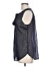 Merona 100% Polyester Black Sleeveless Blouse Size L - photo 5