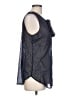 Merona 100% Polyester Black Sleeveless Blouse Size L - photo 4