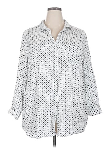 Velvet Heart 3/4 Sleeve Button-Down Shirt (view 1)