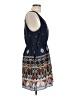 Quiksilver 100% Polyester Print Blue Casual Dress Size L - photo 4