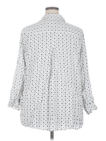 Velvet Heart 3/4 Sleeve Button-Down Shirt (view 2)