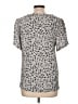 Ann Taylor LOFT Gray Short Sleeve Blouse Size L - photo 2