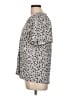 Ann Taylor LOFT Gray Short Sleeve Blouse Size L - photo 5