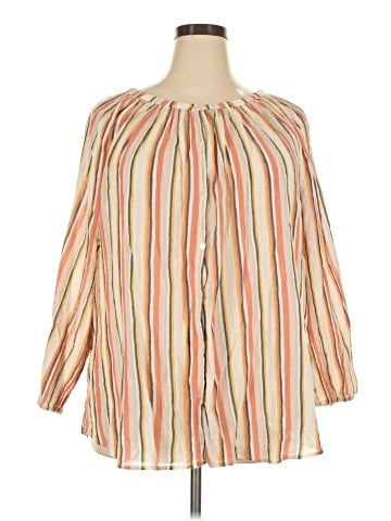 Chaps 3/4 Sleeve Blouse (view 1)