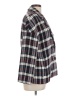 Zara Basic Plaid Burgundy Blazer Size L - photo 4