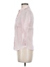 Zara Basic 100% Ramie Pink 3/4 Sleeve Button-Down Shirt Size M - photo 5