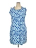 Barbara Erickson Argyle Blue Casual Dress Size XXL - photo 1