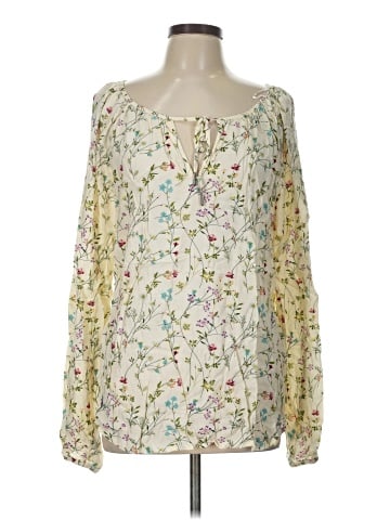 Just Living Long Sleeve Blouse (view 1)