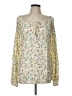 Just Living 100% Rayon Ivory Long Sleeve Blouse Size L - photo 1