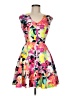 Aqua Print Pink Cocktail Dress Size M - photo 1