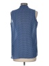 Rose + Olive 100% Polyester Polka Dots Blue Sleeveless Blouse Size M - photo 2