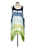 ASHRO 100% Rayon Tie-dye Blue Casual Dress Size L - photo 1