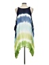 ASHRO 100% Rayon Tie-dye Blue Casual Dress Size L - photo 2