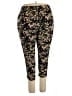 Jessica Simpson 100% Viscose Floral Black Active Pants Size XXL - photo 2