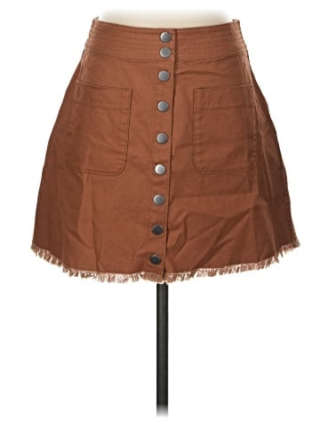 Madewell High-Waist Snap Skirt (view 1)