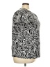 Dana Buchman Animal Print Black Silver Short Sleeve Top Size 3X - photo 4